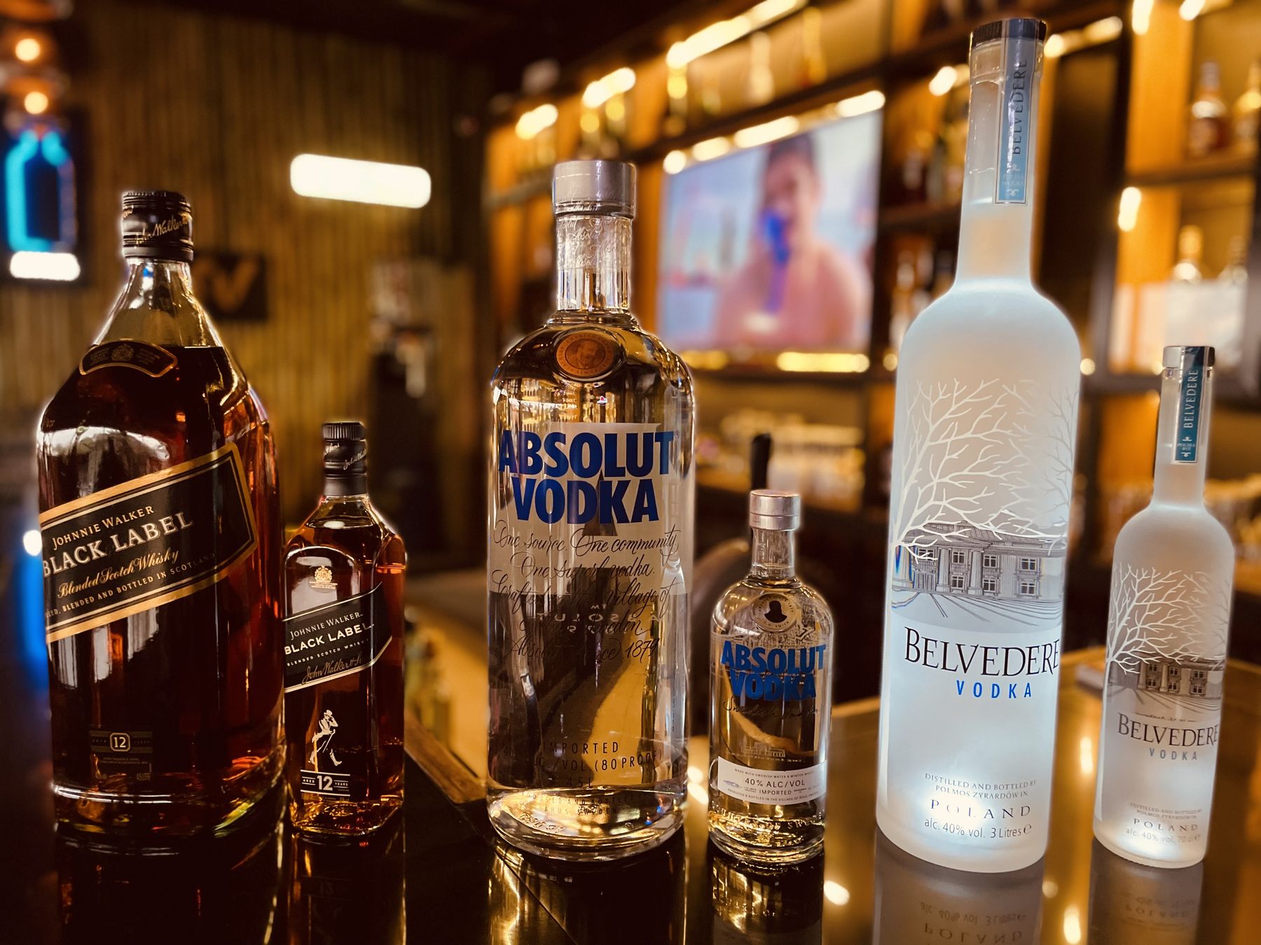 Black Label, Absolut, Belvedere